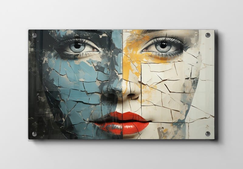 Cracked Duality Face Plakat