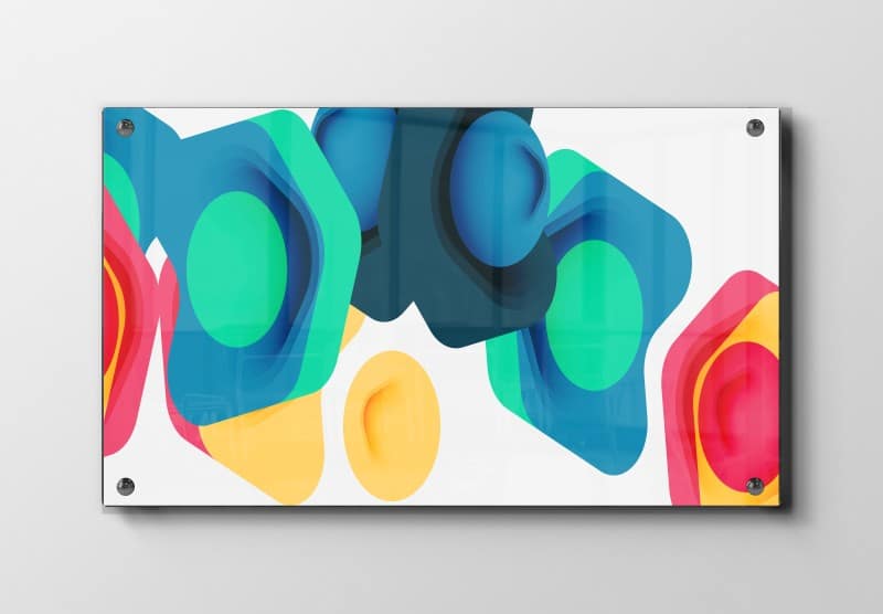 Layered Color Orbs Plakat