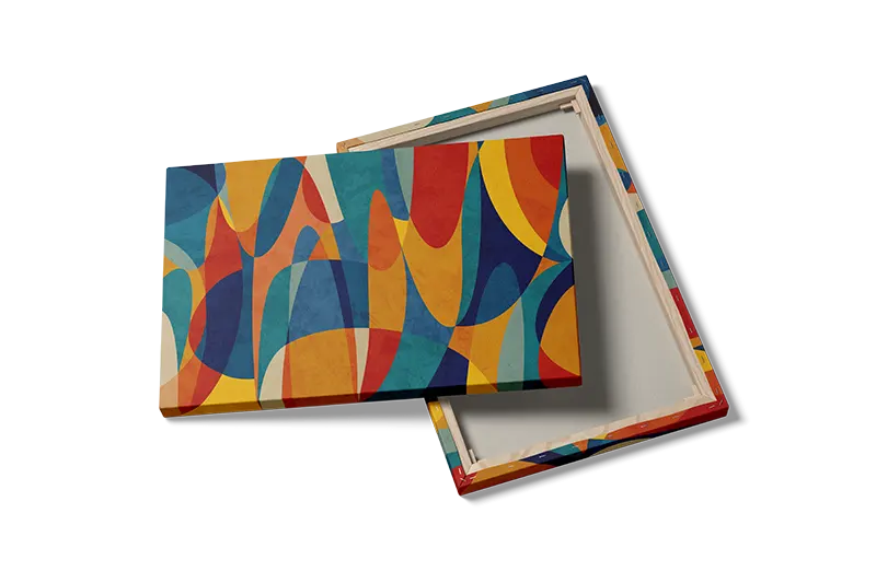 Curved Color Harmony Plakat