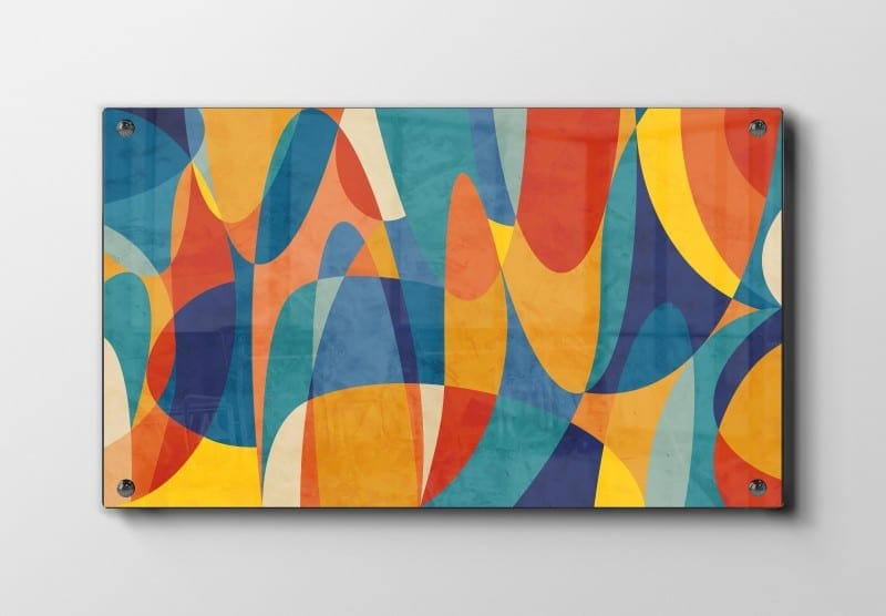 Curved Color Harmony Plakat