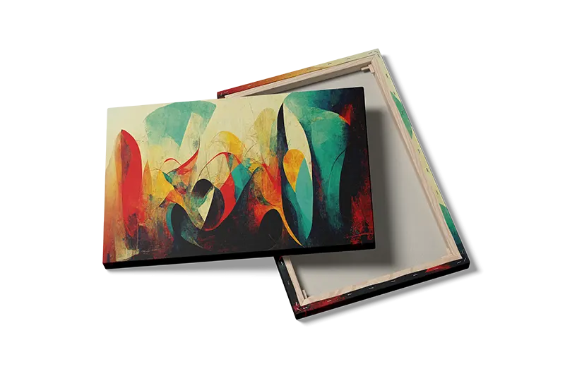 Vibrant Ribbon Layers Plakat