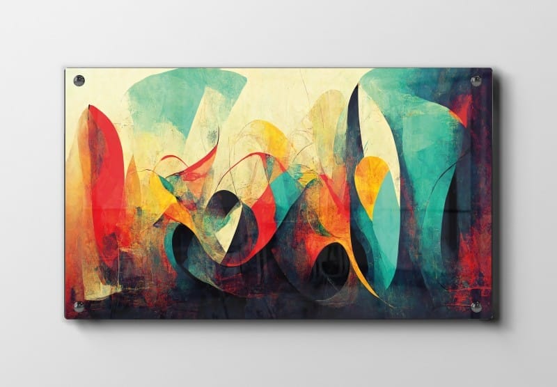 Vibrant Ribbon Layers Plakat