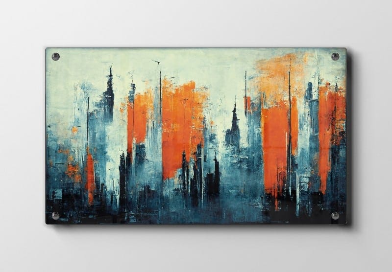 Urban Rust Contours Plakat