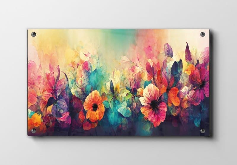 Vivid Floral Veil Plakat