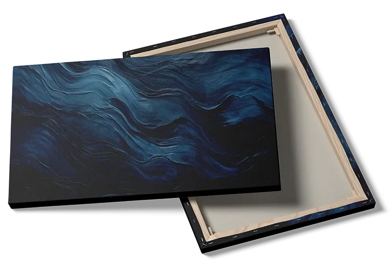 Midnight Wave Contours Plakat