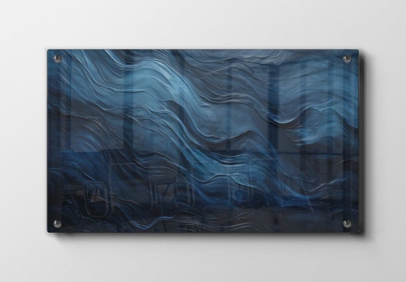 Midnight Wave Contours Plakat