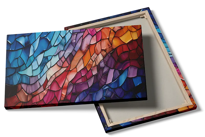 Chromatic Wave Mosaic Plakat