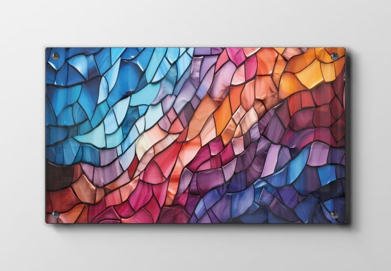 Chromatic Wave Mosaic Plakat