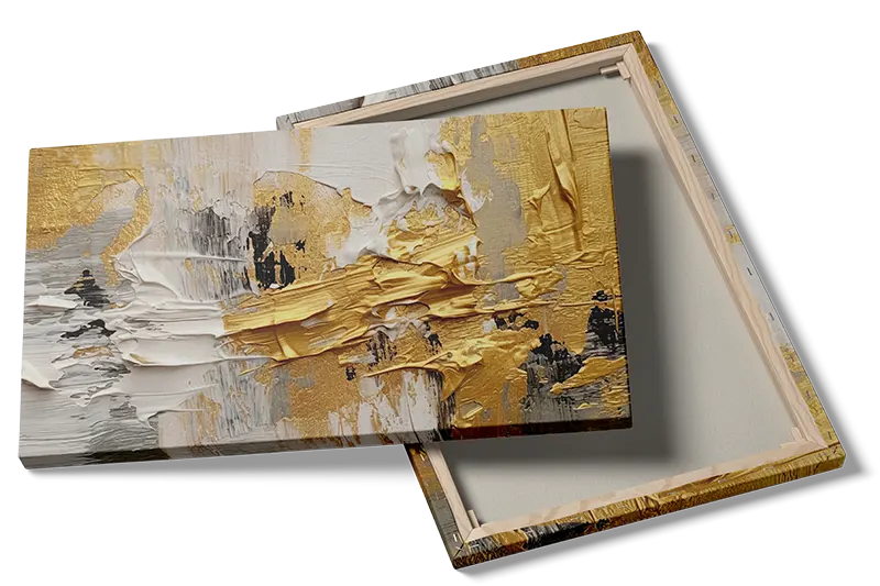Golden Veins Texture Plakat