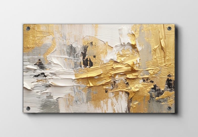 Golden Veins Texture Plakat