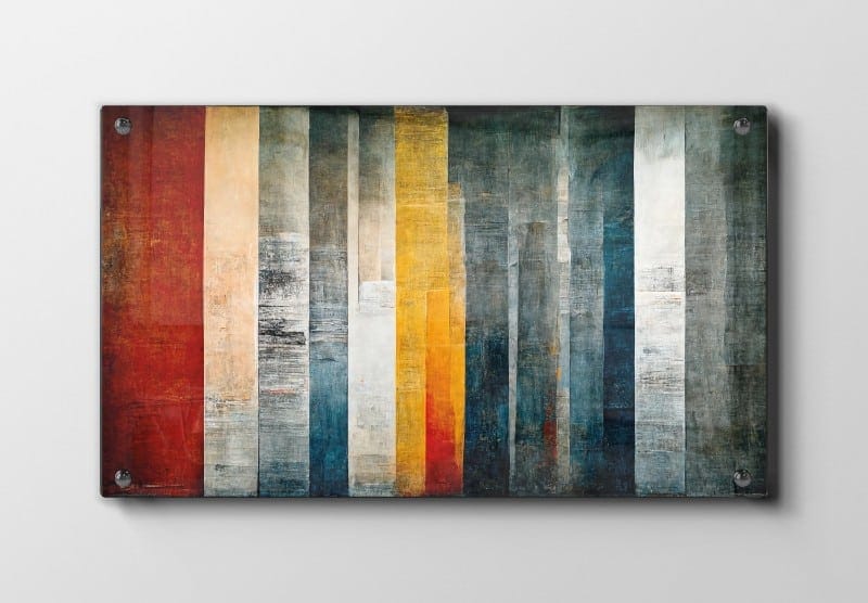 Vertical Color Layers Plakat
