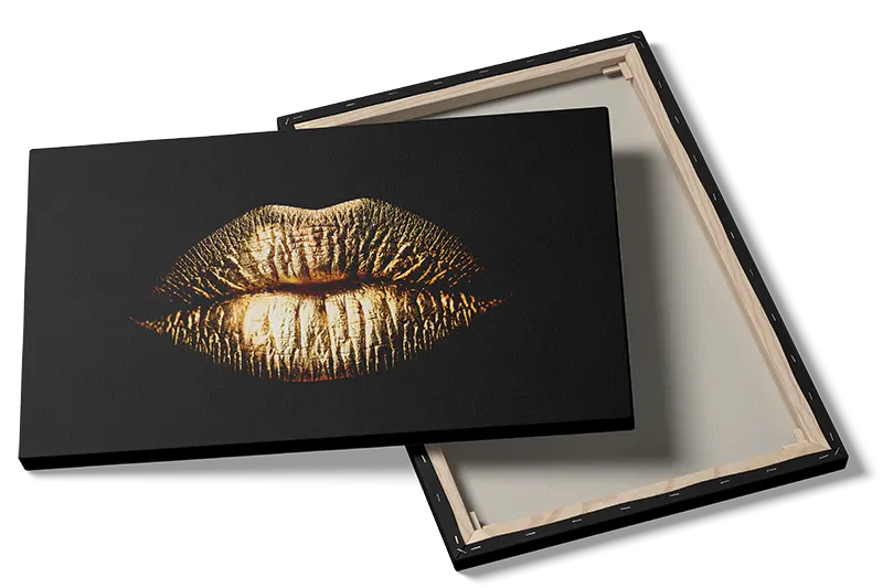 Golden Veined Lips Plakat