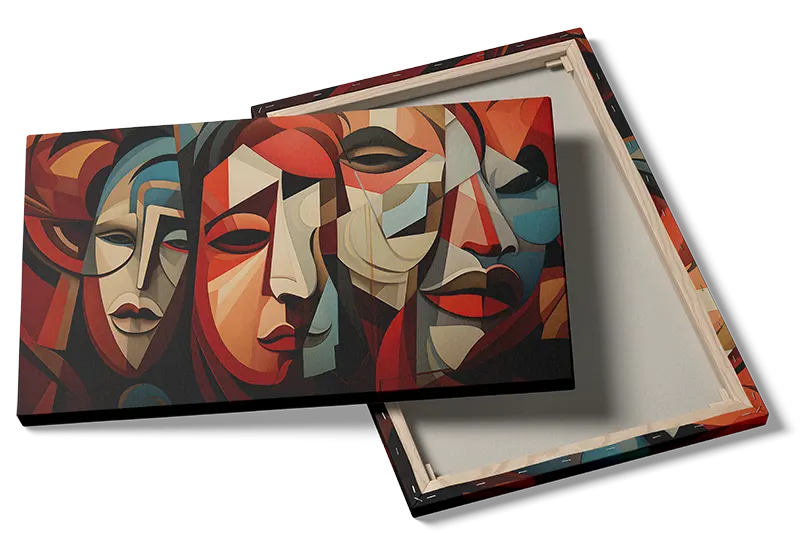 Fragmented Faces Plakat
