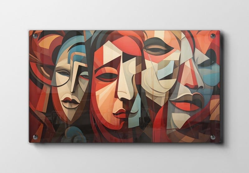 Fragmented Faces Plakat