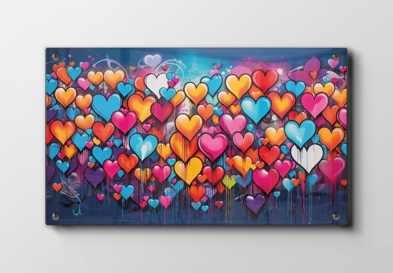 Vibrant Heartburst Plakat