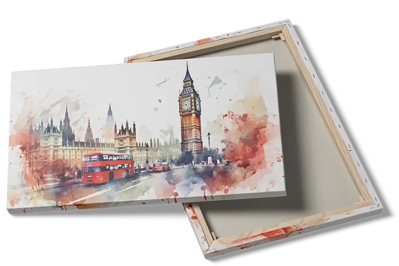 London Cityscape Watercolor Art