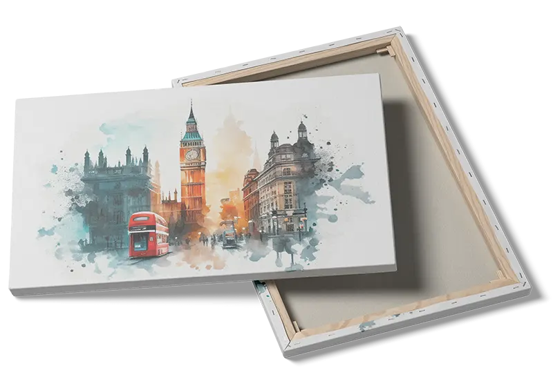 London Cityscape Watercolor Art