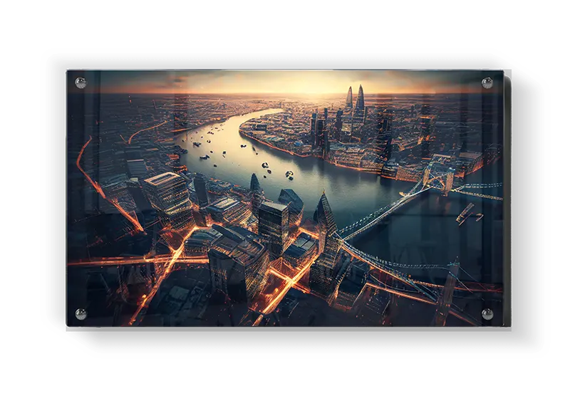 London Aerial Evening View
