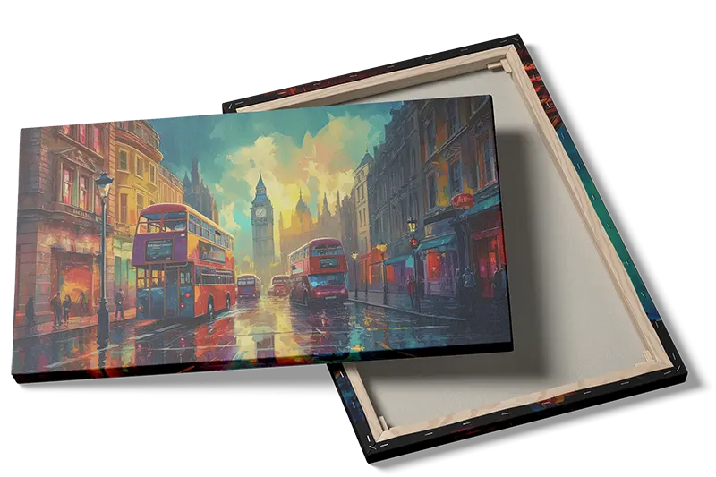 London Street Scene Poster