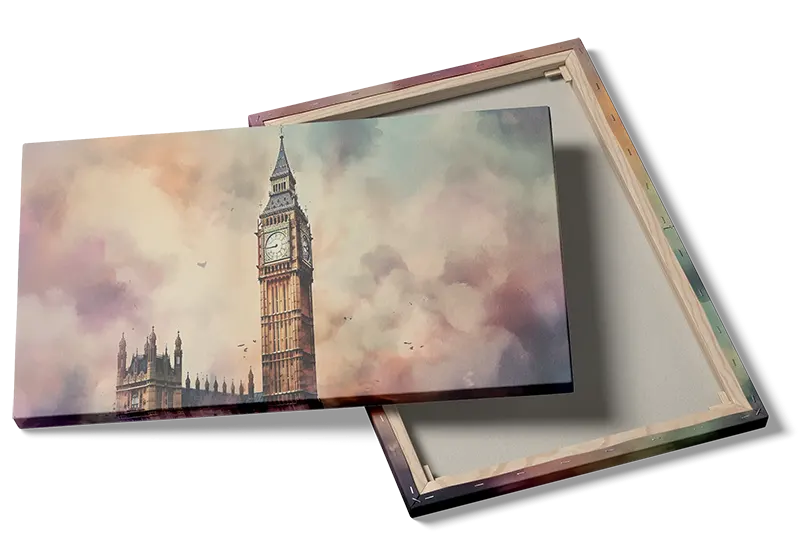 Big Ben Under Colorful Sky