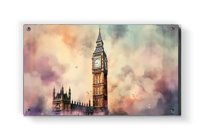 Big Ben Under Colorful Sky