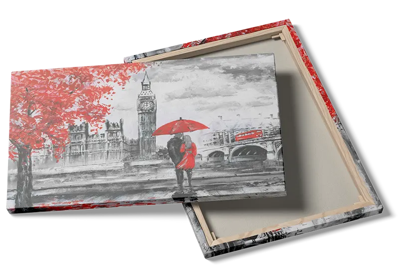 Romantic London Rain Scene