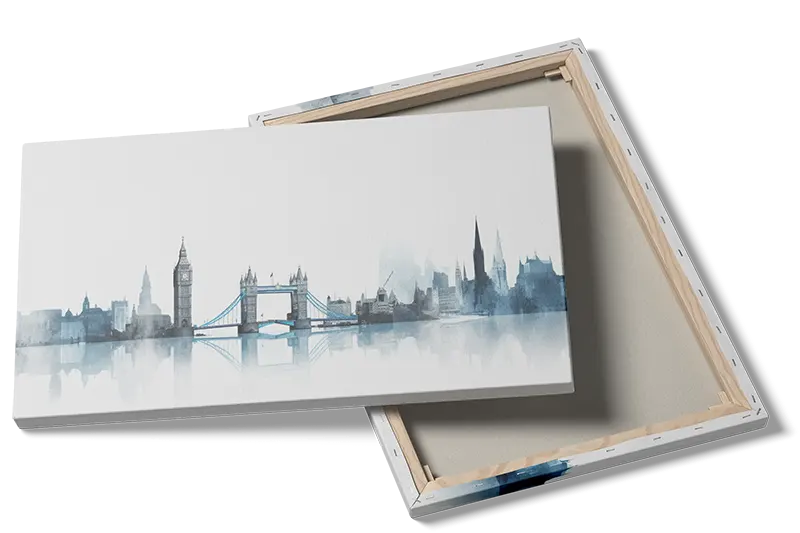 London Skyline Watercolor Art