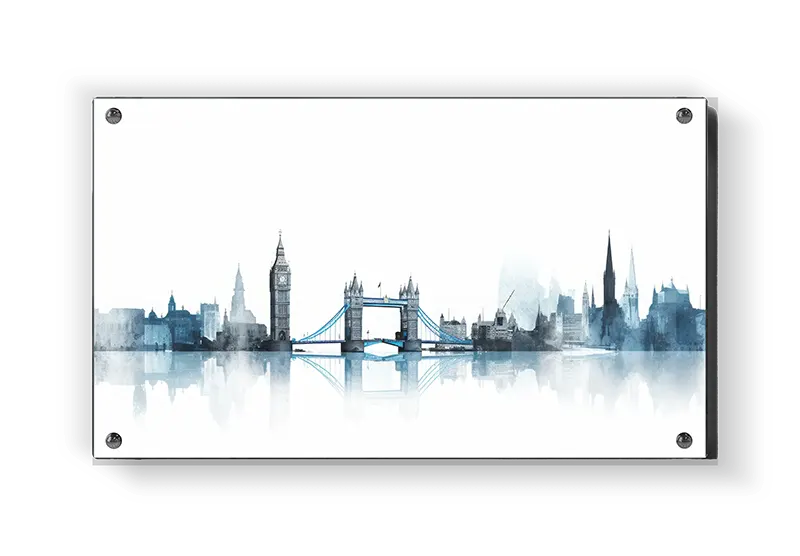 London Skyline Watercolor Art