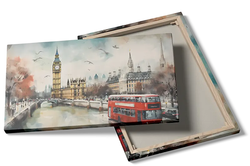 London Cityscape With Bus