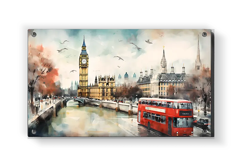 London Cityscape With Bus
