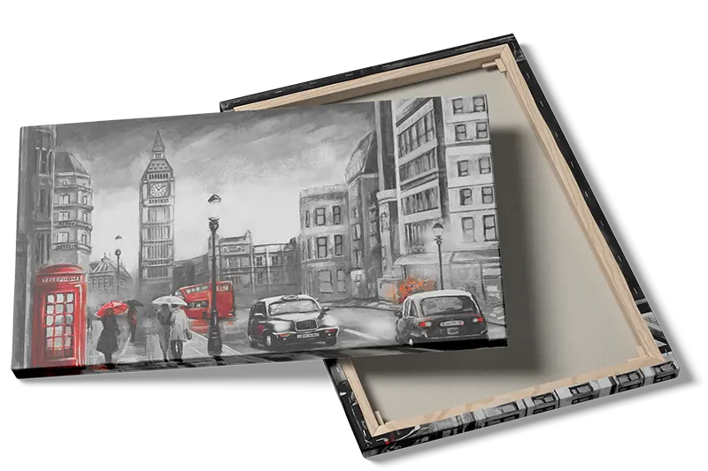London Street Scene Rainy Day