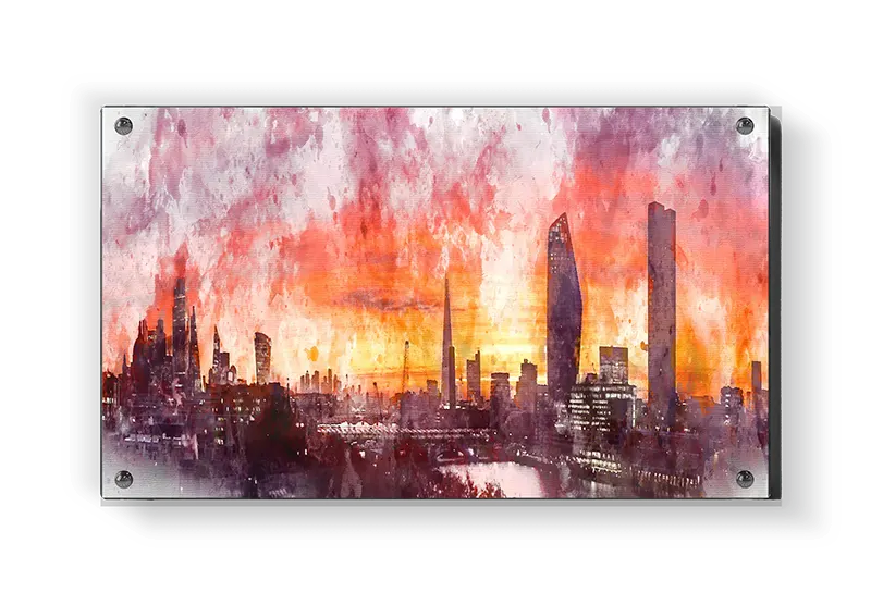 London Skyline Sunset Illustration