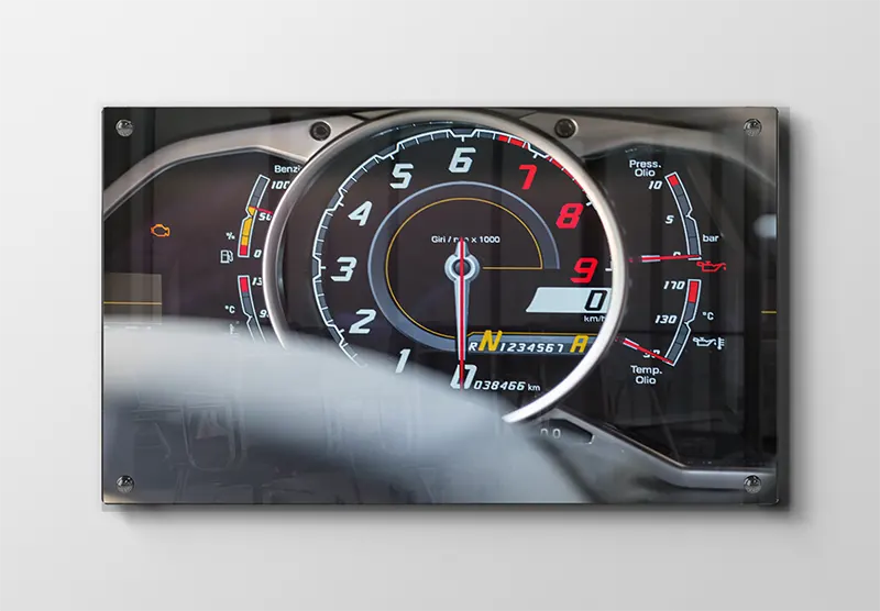 Lamborghini Instrumentering Plakat