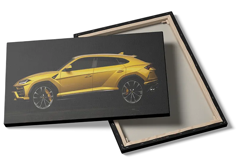 Gylden Lamborghini SUV Silhuet
