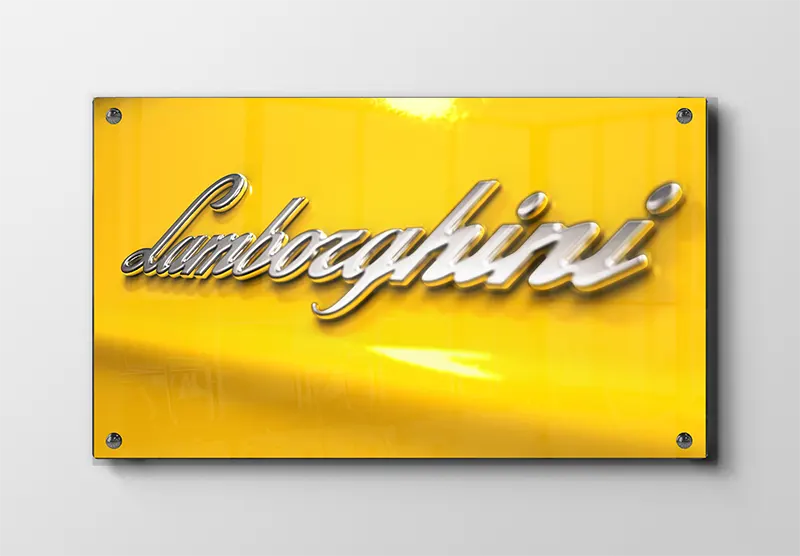 Lamborghini Logo Nærbillede