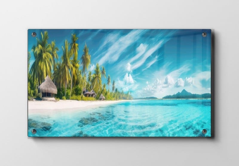 Tropisk Strandlandskab Plakat