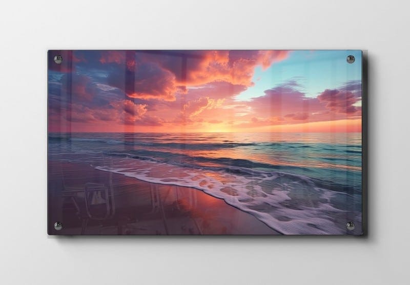 Kystens Bløde Solnedgang Plakat