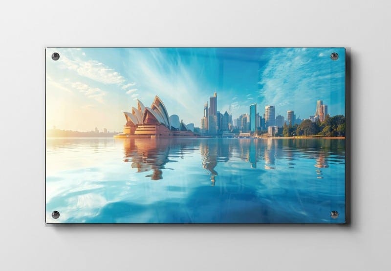 Spejlblank Sydney Havnefront Plakat