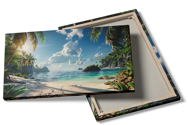 Tropisk Strand Morgenlys Plakat
