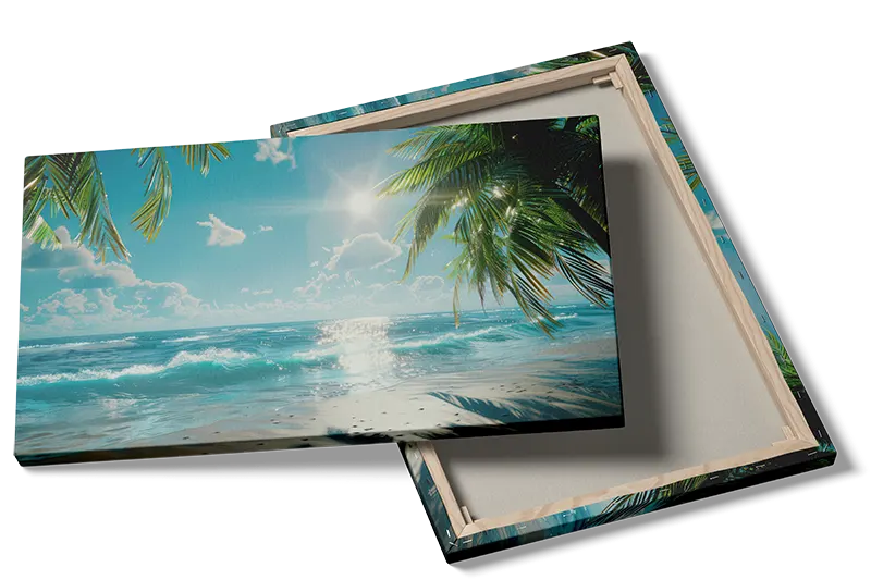 Solrig Tropisk Strand Plakat