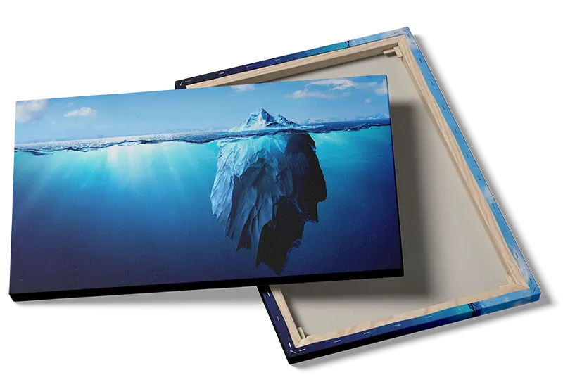 Isbjerg Under Overfladen Plakat