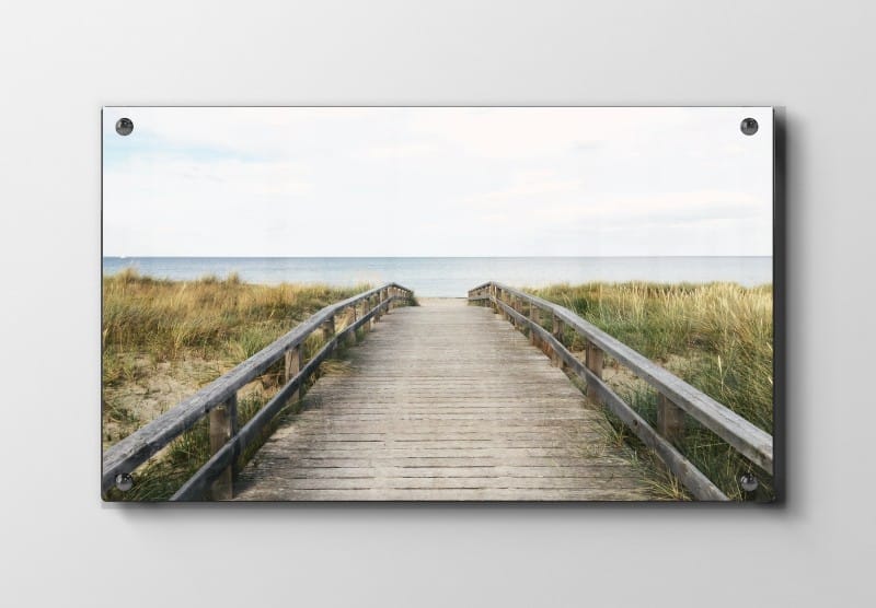 Træbro Mod Havet Plakat