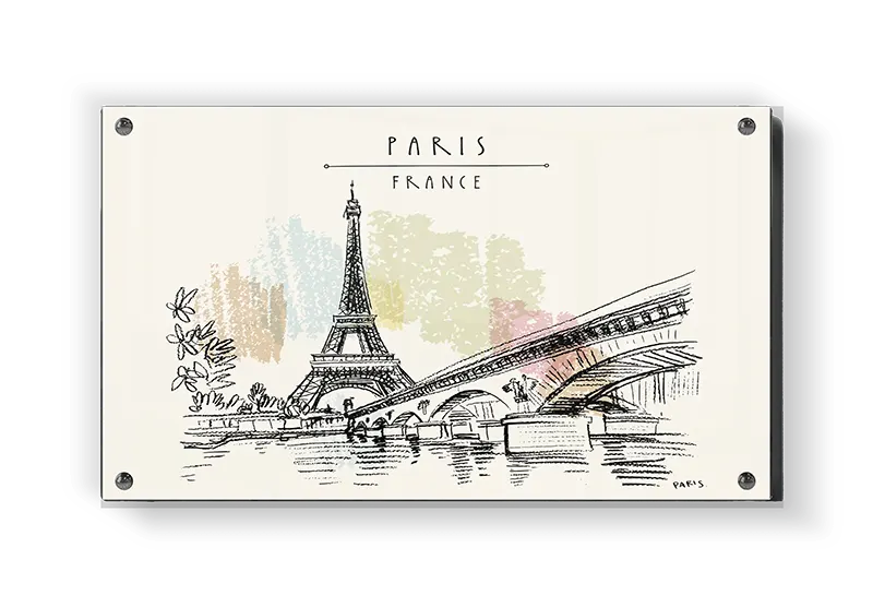 Paris Skyline With Eiffel Tower