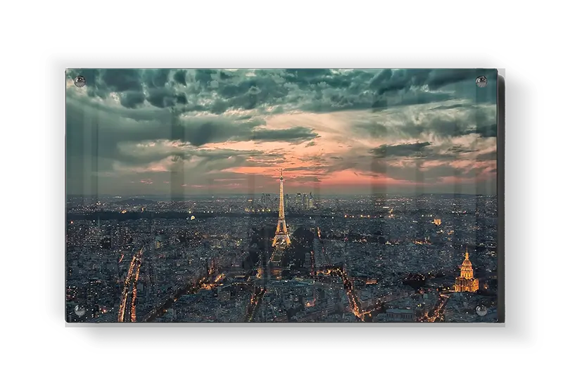 Paris Evening Skyline View