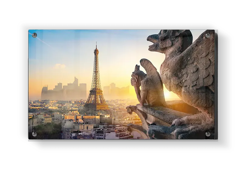 Eiffel Tower With Gargoyles
