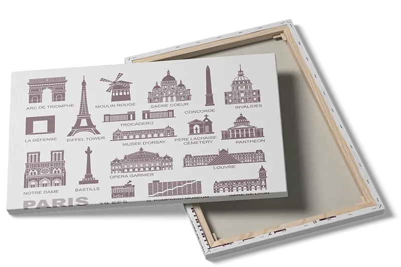 Paris Landmarks Iconic Silhouettes