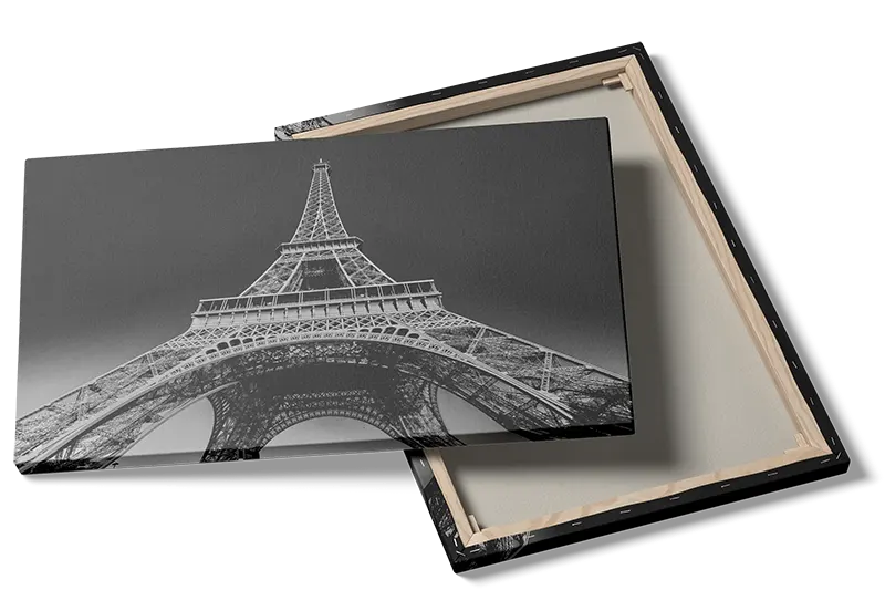 Sort Hvid Eiffel Tårn Plakat