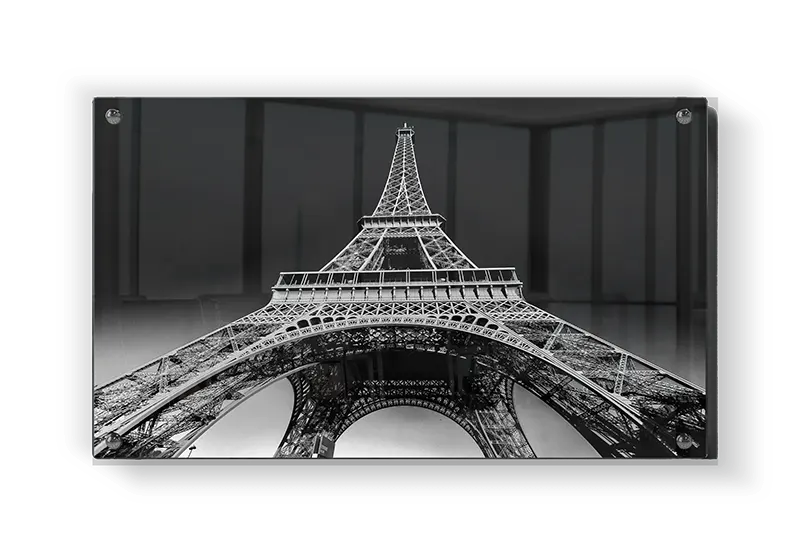 Sort Hvid Eiffel Tårn Plakat