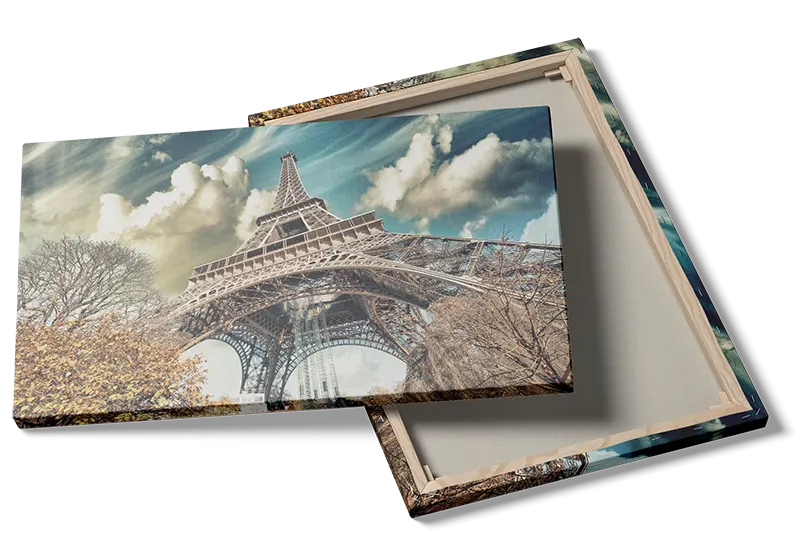 Eiffel Tower Under Dramatic Sky