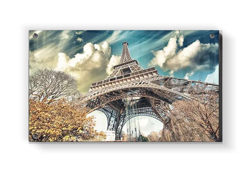 Eiffel Tower Under Dramatic Sky
